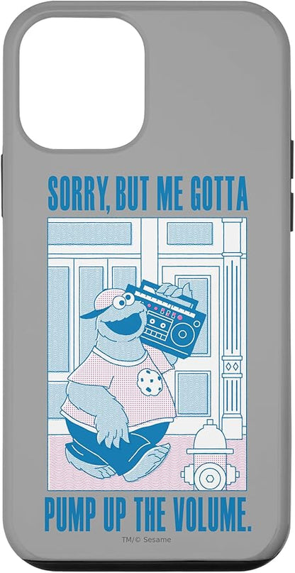 iPhone 12 mini Sesame Street Cookie Monster Me Gotta Pump Up The Volume Case