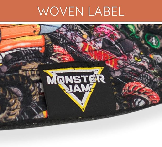 Monster Jam El Toro Loco Grave Digger Maximum Destruction Megalodon Monster Mutt Zombie Bucket Sun Hat One Size