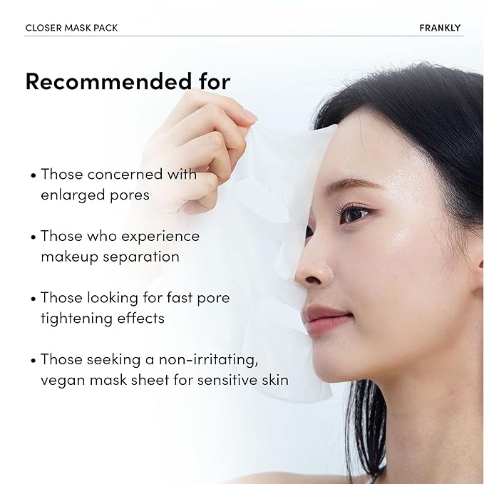 FRANKLY Pore Reset Ritual Set – Cleansing Oil, AHA Toner & 10 Semi-Gel Sheet Masks for Smooth, Clear, Poreless Skin