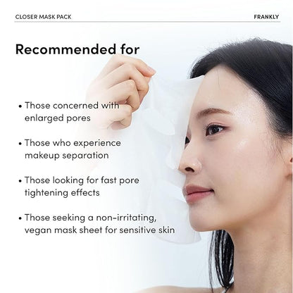 FRANKLY Pore Reset Ritual Set – Cleansing Oil, AHA Toner & 10 Semi-Gel Sheet Masks for Smooth, Clear, Poreless Skin