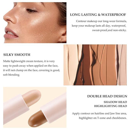 Boobeen Highlight and Contour Stick Dual-ended Contouring Cream