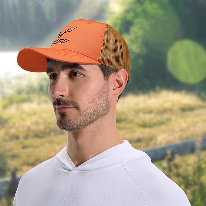 LOOGU Fishing Hat Mesh Back for Men Women Adjustable Baseball Trucker Cap Snapback Hats