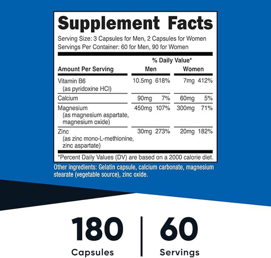 Nutricost ZMA 180 Capsules (2 Bottles)