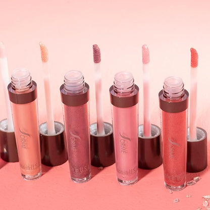 SORME Treatment Cosmetics LipThick Plumping Gloss for Shiny and Fuller Looking Lips | Doll Shade