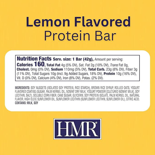 HMR Bright Bites Duo, Lemon & Ice Oatmeal Protein Bar Combo (24 Count) | 10g of Protein, Low Calorie | Nutritious Snack to Support Weight Maintenance