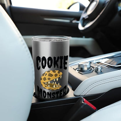 Funny Cookie Monster Creature Humour Stainless Steel Insulated Tumbler