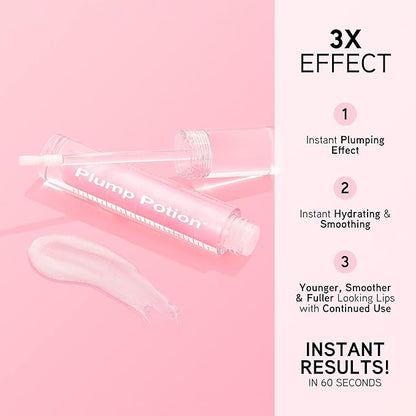 Physicians Formula Plump Potion™ Needle-Free Lip Plumping Cocktail Lip Gloss, Pink Crystal Potion, Hypoallergenic, Fragrance Free, Dermatologist Approved