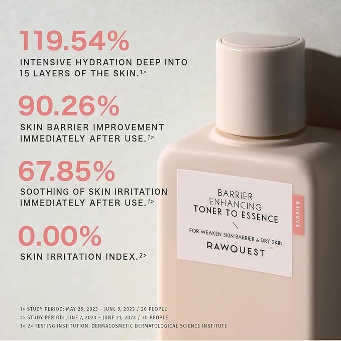 Barrier Enhancing Toner to Essence Bundle (50ml+200ml) | Moisturizing Lotion for Skin Barrier Repair, Glow & Soothing | Vegan Hypoallergenic Glass Skin Korean Skincare | Sensitive & Dry Skin