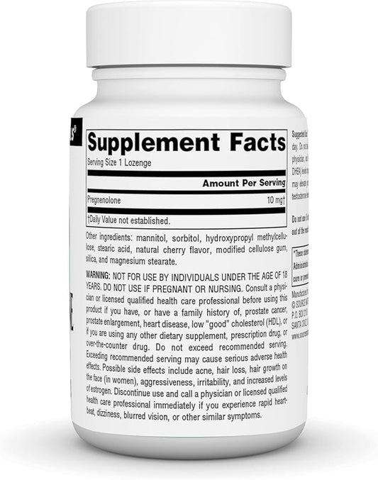 Source Naturals Pregnenolone 10 mg - 120 Cherry Flavored Lozenges