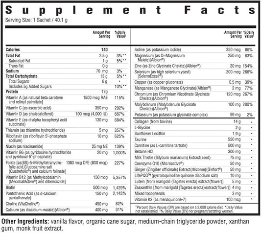 Seeking Health Optimal Prenatal with Collagen, Women’s Multivitamin with B12, L-5-MTHF, Choline, Methylation Support, Supports Fertility & Conception through Pregnancy & Breastfeeding (15 servings)*