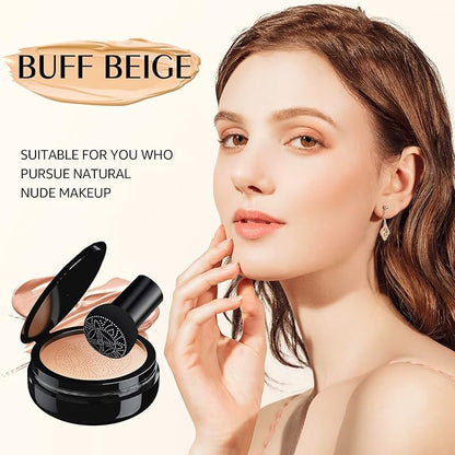 Mushroom Head Air Cushion CC Cream, Long-Lasting Brightening (Buff Beige)