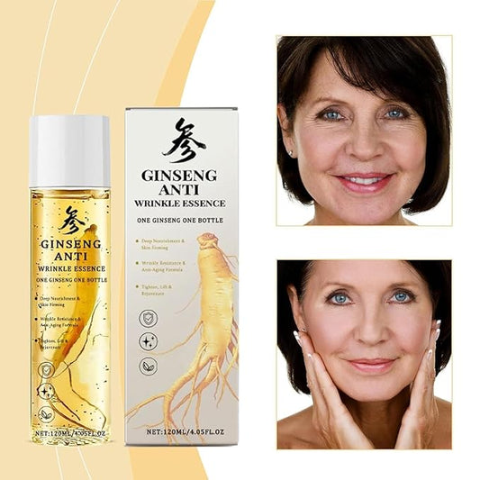 Ginseng Essence Anti Wrinkle Essence Water, Wild Ginseng Serum Extract Liquid Essential Oil, Korean Polypeptide Anti-Ageing, Firming & Tighten kincare Serums Moisturizer Gentle (2)
