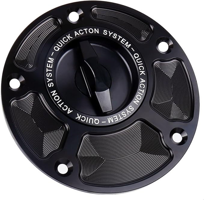For Yamaha XSR 900 YZF-R1 For Ducati MONSTER 950 821 Motorcycle Gas Cover Keyless Fuel Tank Cap (Black)