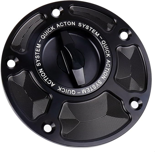 For Yamaha XSR 900 YZF-R1 For Ducati MONSTER 950 821 Motorcycle Gas Cover Keyless Fuel Tank Cap (Black)