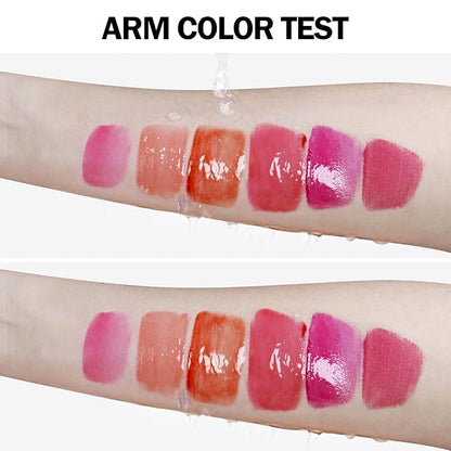 DAGEDA 6Pcs Wine Lip Tint, Lip Tint Stain Lip