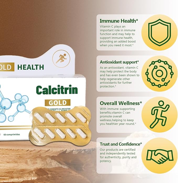 Calcitrin Gold Dietary Supplement, Mobility Reinforcement, 60 Tablets, 1 Pack
