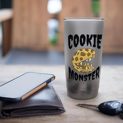 Funny Cookie Monster Creature Humour Stainless Steel Insulated Tumbler
