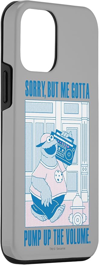 iPhone 12 mini Sesame Street Cookie Monster Me Gotta Pump Up The Volume Case