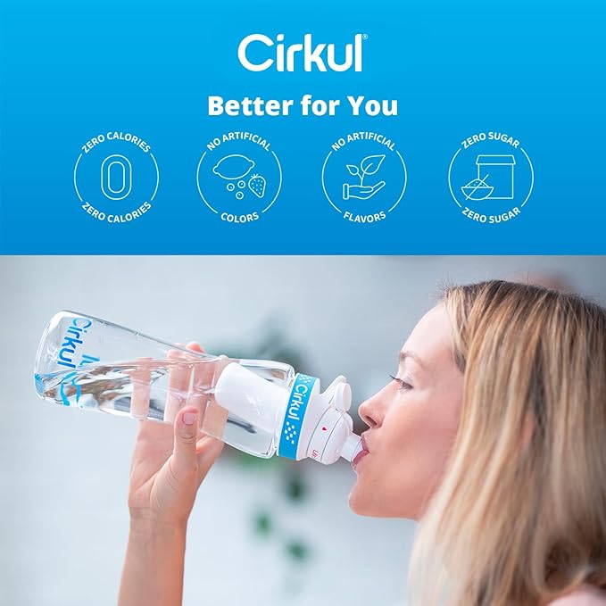 Cirkul GoSip Flavor Cartridge Variety Pack with Caffeine, 6-Pack (2 Blue Raspberry, 2 Black Cherry, 2 Strawberry Watermelon)