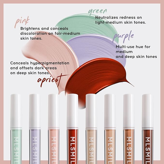 Pink Concealer HD Liquid Contour, Hydrating, Lightweight, Full Girls, 03