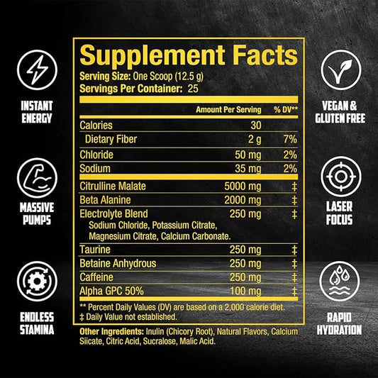 BALLISTIC Pre Workout | #1 New Pre Workout Powder w/ Nitric Oxide Booster, Electrolytes, Caffeine & Nootropics | Insane Pumps, Focus, Stamina, Energy, Hydration for Men & Women - Rocket Pop