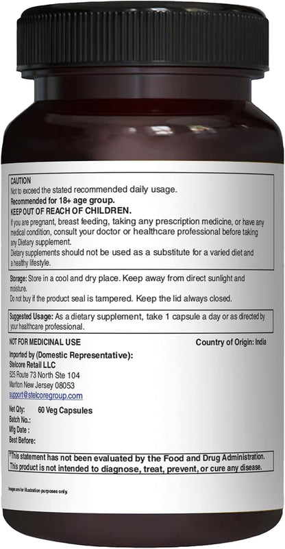 Pure Nutrition Triple Ginseng - an Unique and Effective Combination of Red Ginseng, American Ginseng and Siberian Ginseng. 790mg per Capsule | 60 Veg Caps Pack