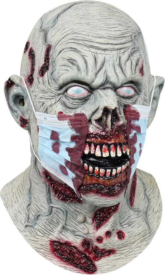 Zombie Mask Scary Halloween Cosplay Prop Haunted House Horror Monster Creepy Masquerade Party Accessories