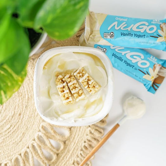 NuGo Original Variety, Vanilla Yogurt 15 bars & Peanut Butter 15 bars, 11g Protein, Gluten Free, 30 Count