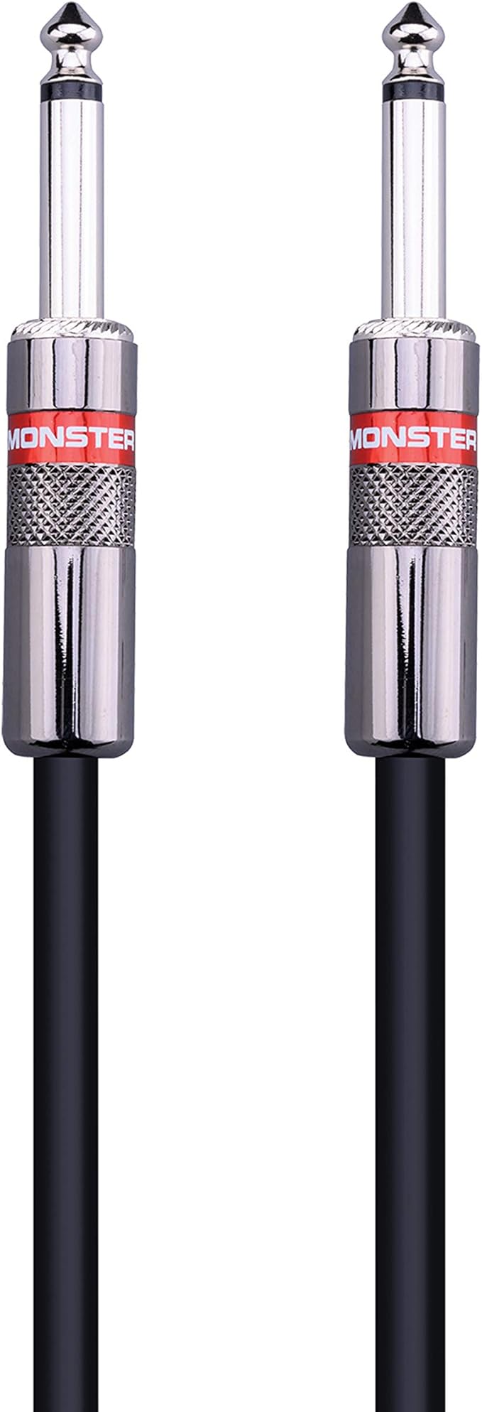 Monster Prolink Classic Speaker Cable - 6FT Straight to Straight Instrument Cable - 1/4-Inch Plugs - Guitar Cord w/Superior Signal Transfer, Noise Reduction, Duraflex Outer Jacket