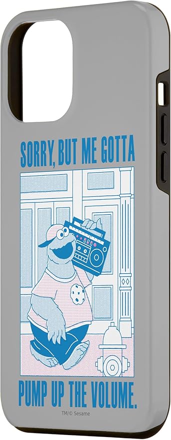 iPhone 14 Plus Sesame Street Cookie Monster Me Gotta Pump Up The Volume Case