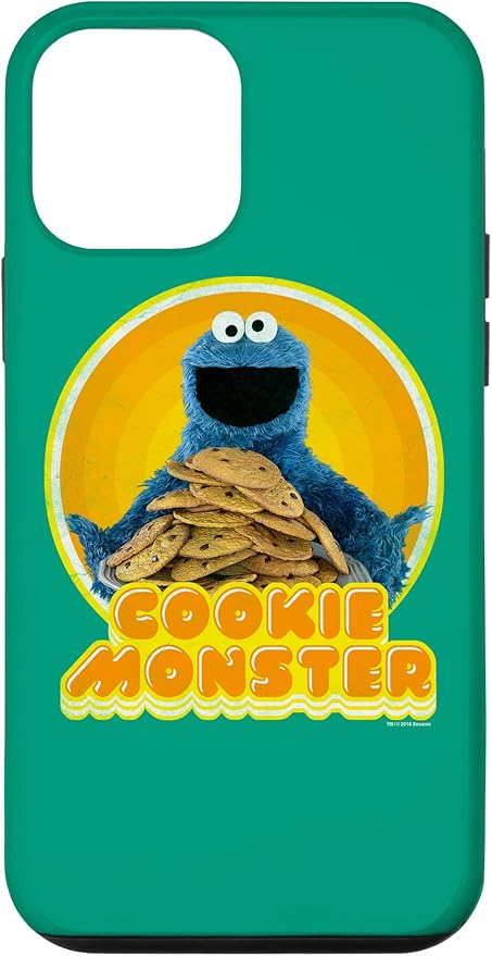 iPhone 12 mini Sesame Street Cookie Monster Iron On Case