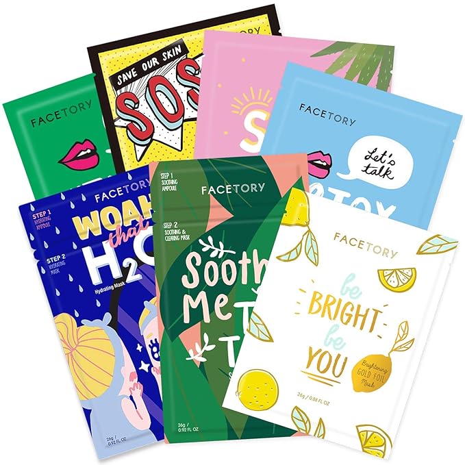 FaceTory Best of Seven Sheet Mask Collection and Original 11 Set- Hydrating Sheet Masks