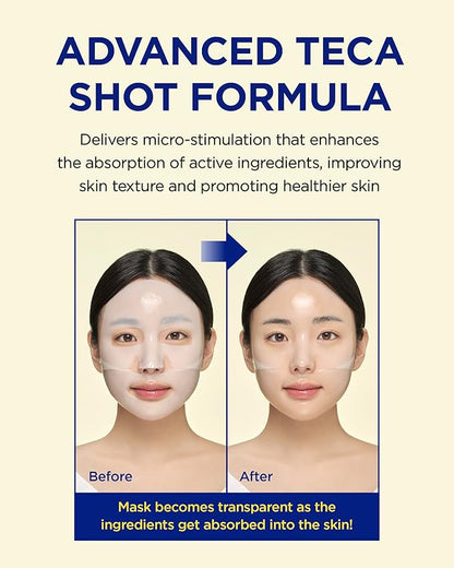CKD Brightening & Anti-Aging Skincare Bundle – Vitamin C + TECA Hydrogel Mask, Toning Serum, and Retinal Eye Cream with Gua Sha Roller