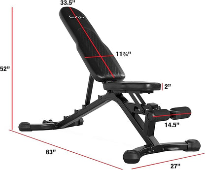 CAP Barbell Adjustable Utility Weight Bench