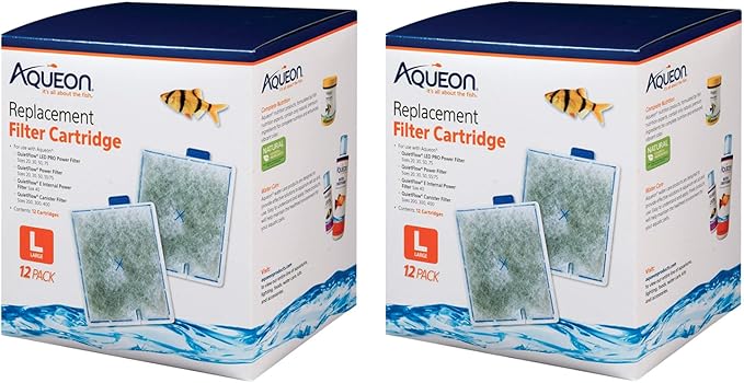 Monster Pets Aqueon 24-Pack Filter Cartridge, Large