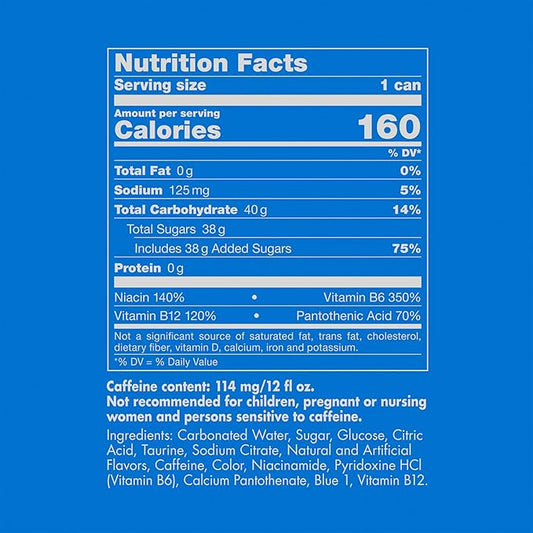 Red Bull Sea Blue Edition Energy Drink, Juneberry, with 114mg Caffeine plus Taurine & B Vitamins, 12 Fl Oz, Pack of 4 Cans