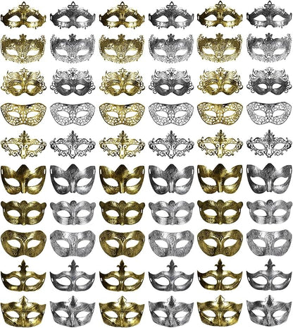 yeload Masquerade Masks 100 Bulk Vintage Masks of Masquerade Party, Venetian, Mardi Gras, Halloween, Masks for Women, Men