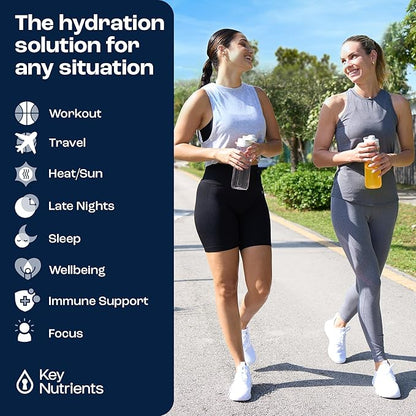 KEY NUTRIENTS Electrolytes Powder No Sugar - Unflavored Electrolyte Powder - Keto Electrolytes Powder - Unflavored Electrolytes - Hydration Powder - 90 Servings, Post Workout & Recovery