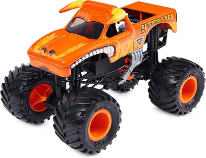 Monster Jam, Official El Toro Loco Monster Truck, Collector Die-Cast Vehicle, 1:24 Scale, Kids Toys for Boys Ages 3 and up