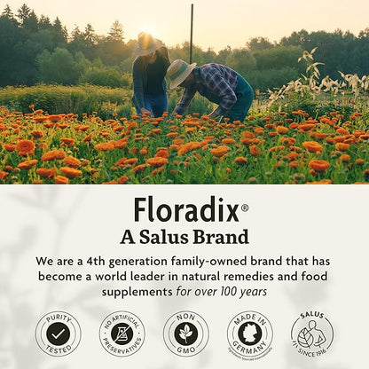 Floradix Epresat Adult Multivitamin - Daily Liquid Multivitamin with Vitamin A, Milk Thistle & More for Wellness - Energy Support & Liver Health Support - Vegetarian, Non-GMO - 8.5 fl oz