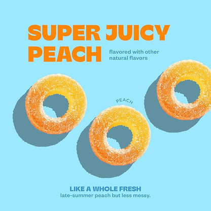 Tandy Mellow Rings L-Theanine Gummies I Relaxation Gummies with Juicy Peach Flavor I Calming Gummies for Adults I Gluten-Free Fast-Acting Dietary Supplement Gummy I 6-Pack