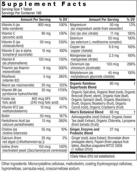 Rainbow Light Multivitamin for Women 50+, Vitamin C, D & Zinc, Probiotics, Women’s One 50+ Multivitamin Provides High Potency Immune Support, Non-GMO, Vegetarian, 150 Tablets