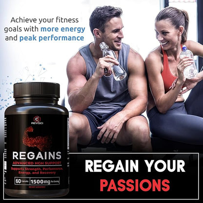HGH Supplements for Men & Women - Regains Natural Anabolic Muscle Growth Building & Human Growth Hormone for Men, Muscle Builder for Men, Muscle Recovery Post Workout Supplement, 240 Protein Pills