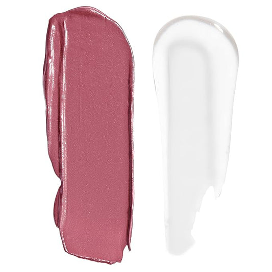 wet n wild Megalast Lock 'N' Shine Lip Color + Gloss Lipstick Pinky Promise (Pack of 2)