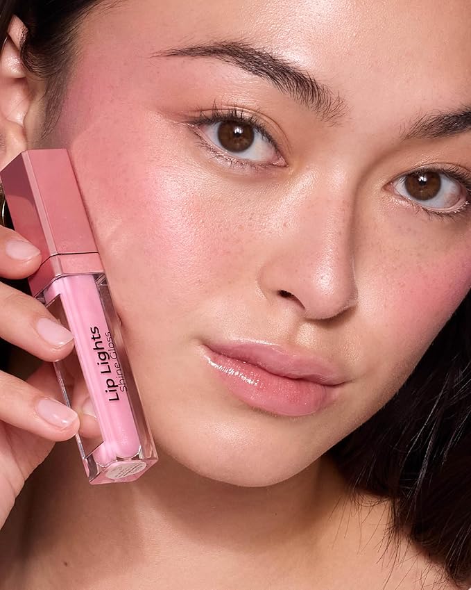 MCoBeauty LipLights Shine Gloss, Clear, Gloss for Irresistible Lips, Vegan, Cruelty Free Cosmetics