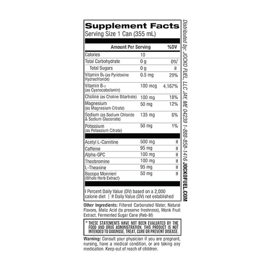 Jocko GO Energy Drink - KETO, Vitamin B12, Vitamin B6, Electrolytes, L Theanine, Magnesium- Energy Boost, Sugar Free Nootropic Monk Fruit Blend - 12 Pack (Mango Passionfruit)
