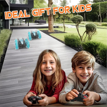 Remote Control Car, Amphibious RC Cars Toys for Ages 5-7, 4WD RC Boat, Waterproof 360° Rotating RC Monster Truck Stunt Car, Christmas Birthday Gifts Toys for Ages 8-13, Water Beach Pool Toy