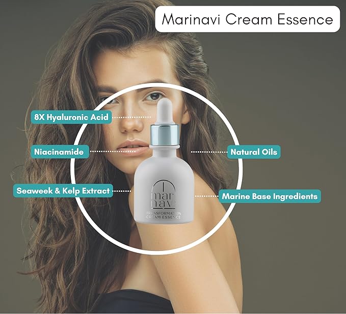 Marinavi Repair Cream Essence – Deep Hydration & Skin Renewal | 8X Hyaluronic Acid & Niacinamide | Lightweight, Fast-Absorbing Moisturizer for Smooth, Radiant Skin | Korean Skincare for All Skin Types
