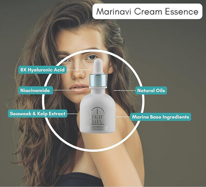 Marinavi Repair Cream Essence – Deep Hydration & Skin Renewal | 8X Hyaluronic Acid & Niacinamide | Lightweight, Fast-Absorbing Moisturizer for Smooth, Radiant Skin | Korean Skincare for All Skin Types