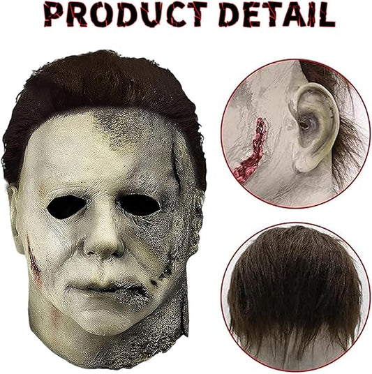 Michael Myers Mask, Halloween Horror Masquerade Cosplay Party Mask, Michael Myers Costume Scary Cosplay